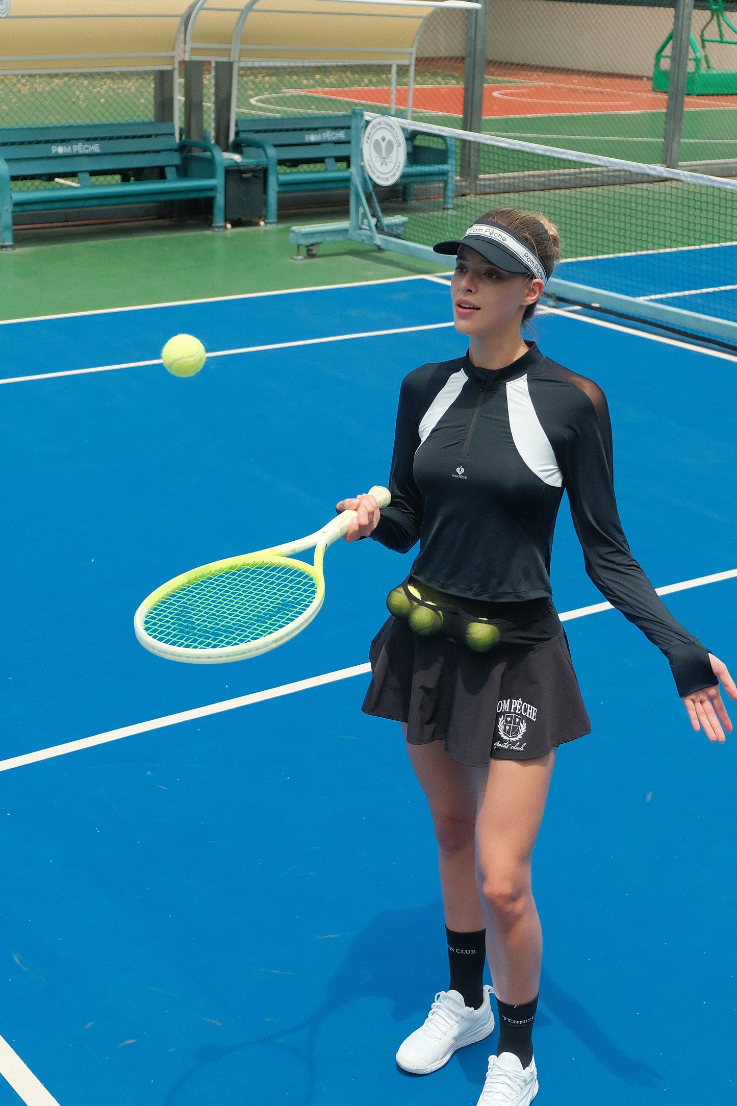 CHANNING Falda Pro Tenis Negra