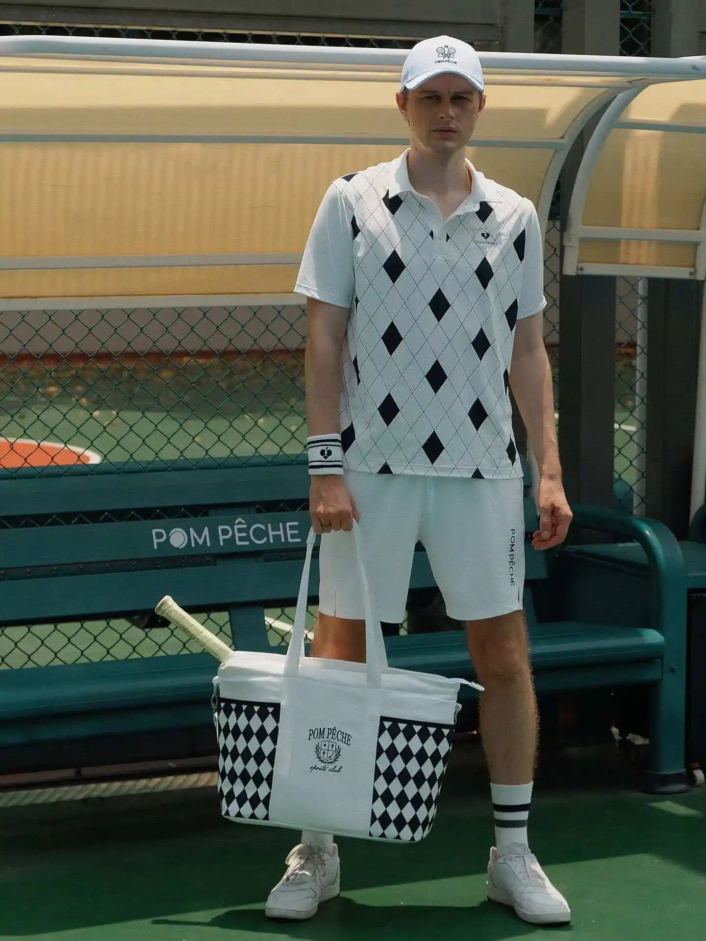MALCOLM Ivy League Tennis Bag - Checkerboard