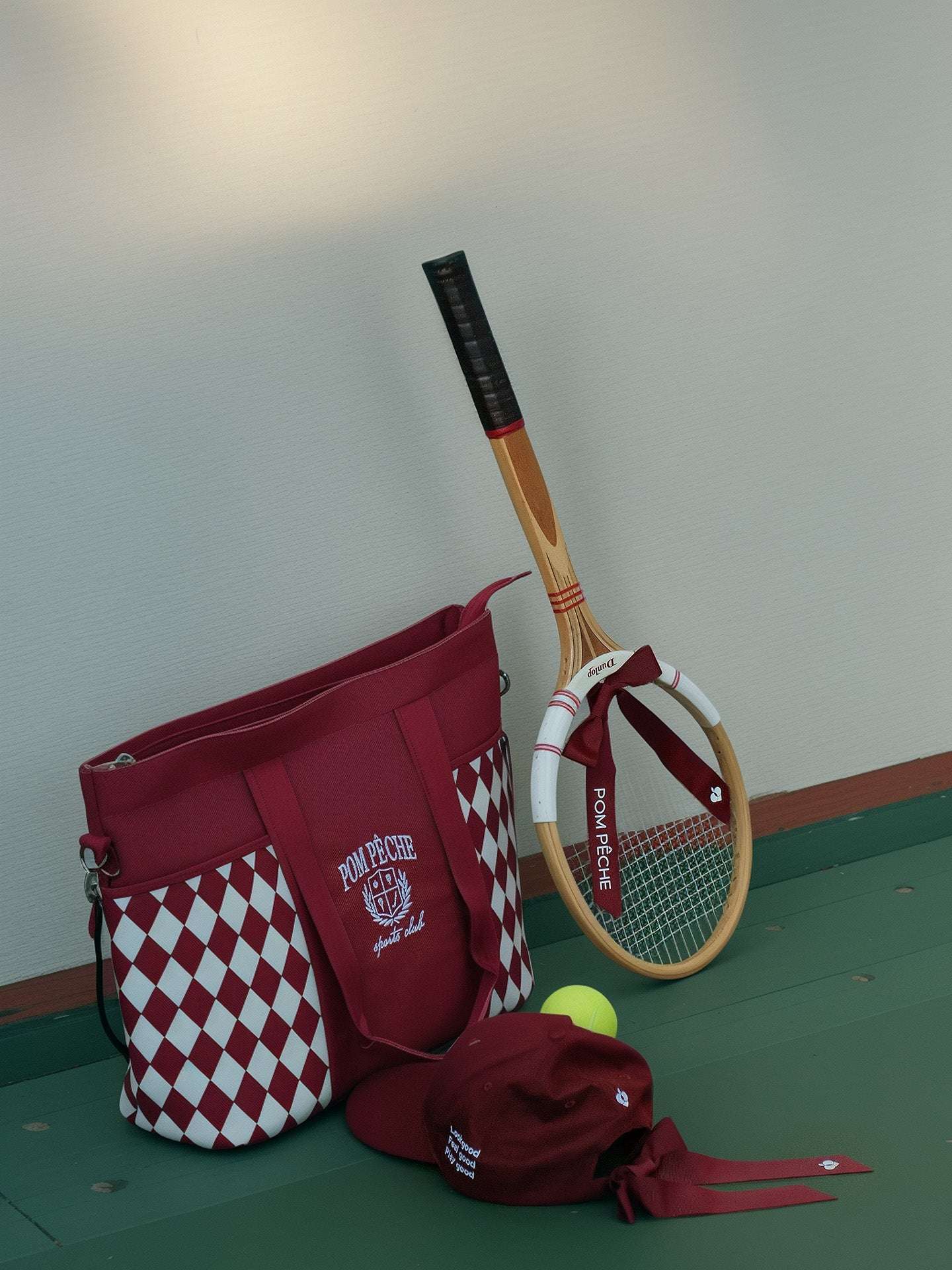 WALLIS Ivy League Tennis Bag - Red Checkerboard