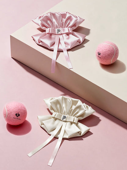 AURORA BOW SCRUNCHIE - CHERRY BLOSSOM PINK