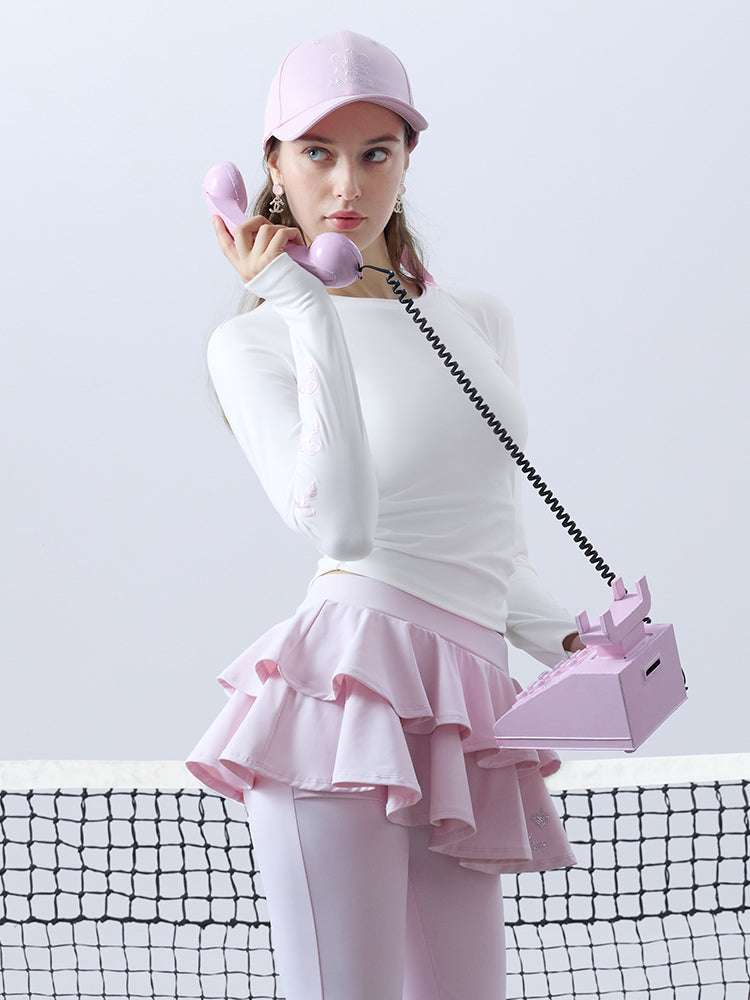 BRINLEY Camiseta de manga larga bordada