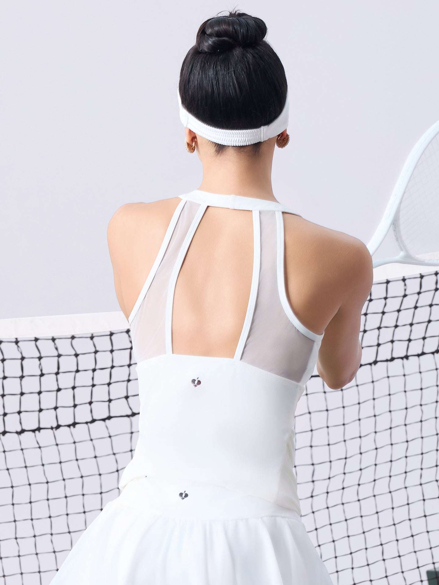 CONSTANCE Halter Tank Top - Paris White