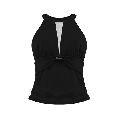 Mesh Halter Tank - Black