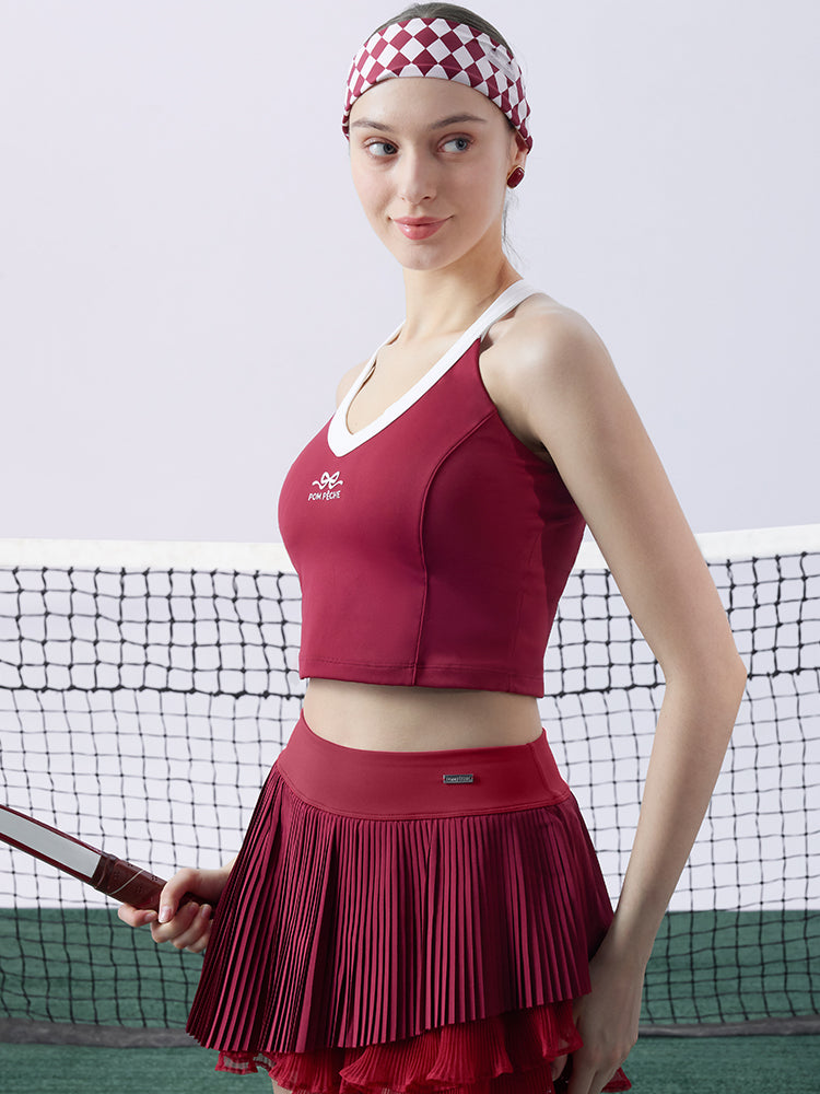 GYPSY Camiseta de tirantes cruzada - Roja