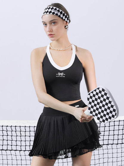 HILDA Top de tirantes cruzados - Negro