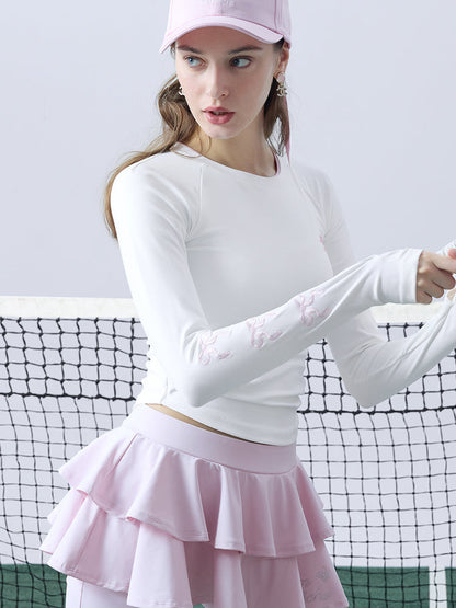 BRINLEY Camiseta de manga larga bordada