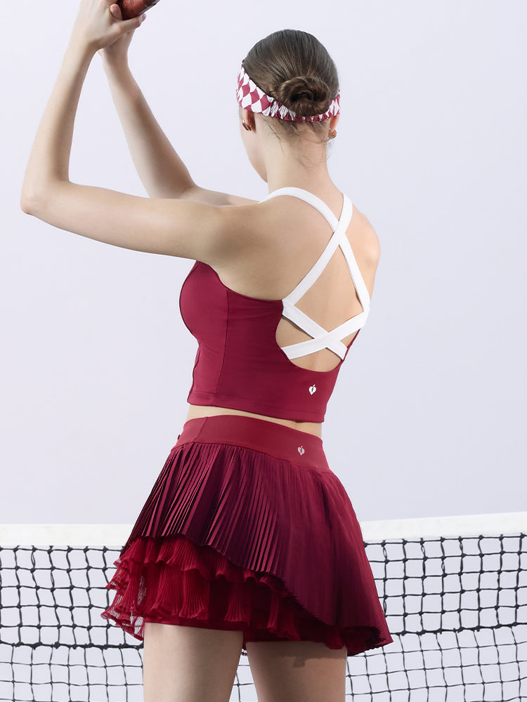 GYPSY Camiseta de tirantes cruzada - Roja