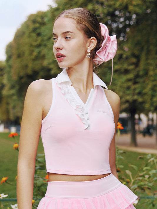 Aurora Coletero con lazo  - Rosa flor de cerezo