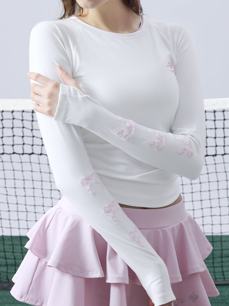 BRINLEY Camiseta de manga larga bordada