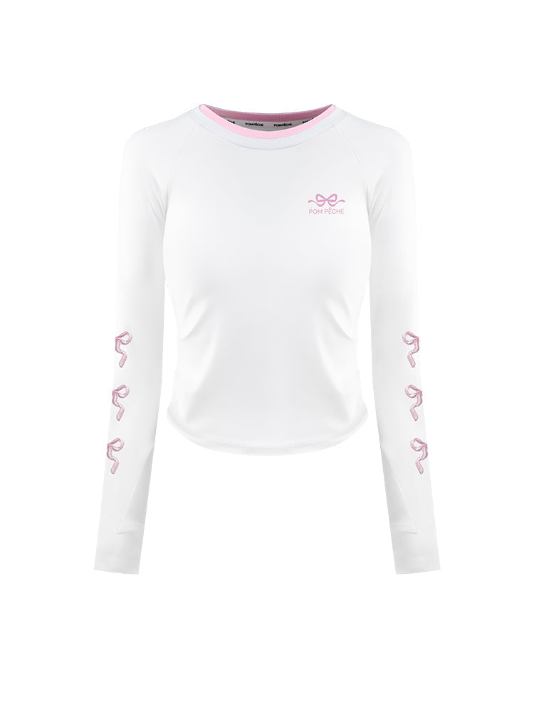 BRINLEY Camiseta de manga larga bordada