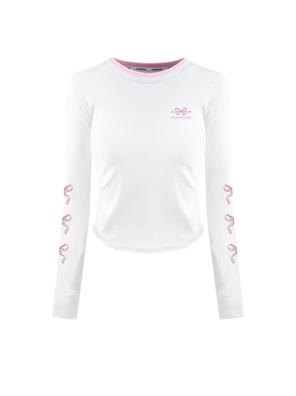 BRINLEY Camiseta de manga larga bordada