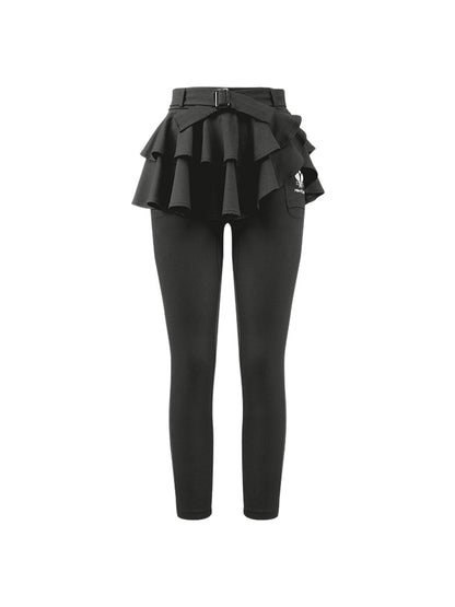 TAWANNA Leggings de cintura alta 7/8 - Gris