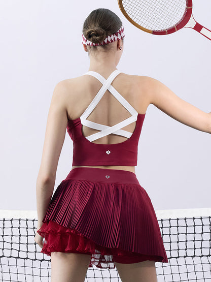 GYPSY Camiseta de tirantes cruzada - Roja