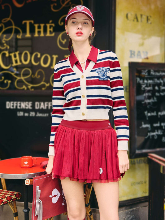 LEDA Striped Cardigan