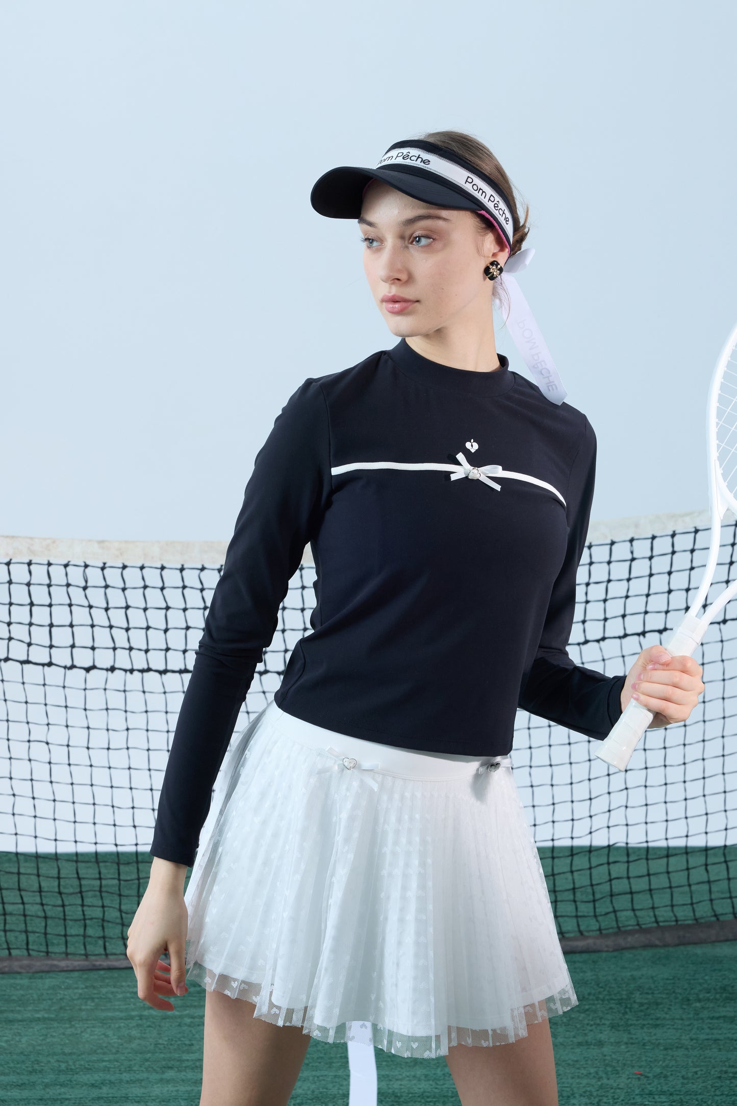 PAZ Camisa Deportiva Manga Larga Negra