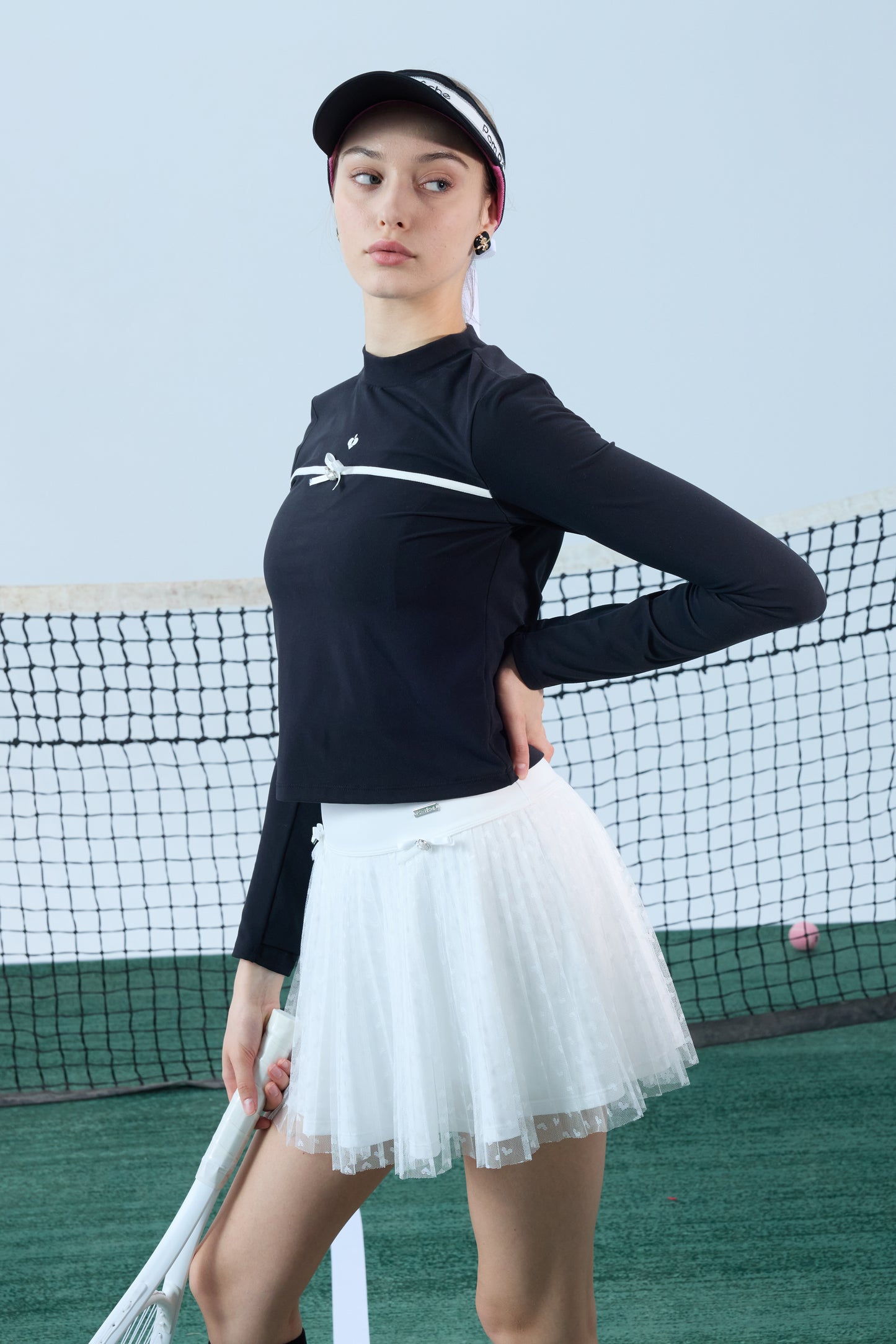 PAZ Camisa Deportiva Manga Larga Negra