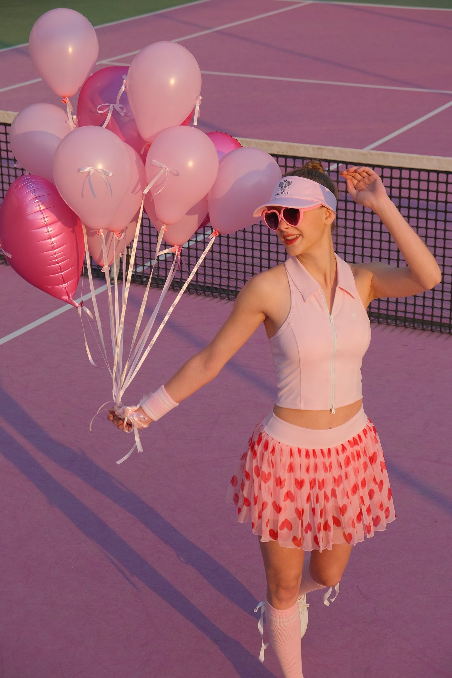 Rosaline Zip Top Rosa Sin Mangas