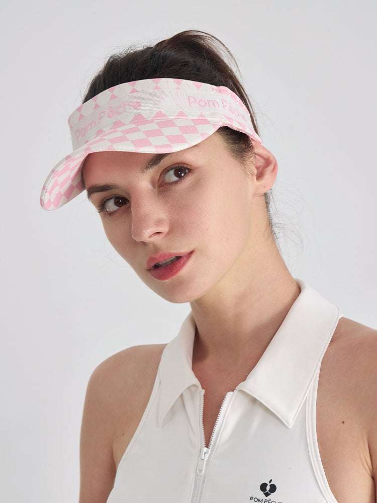 Diana Vicera Ajustable Blanca y Rosa de Cuadros