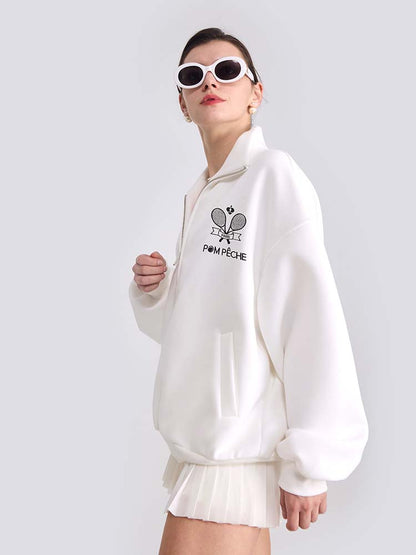 Fiala hoodie unisex Blanco