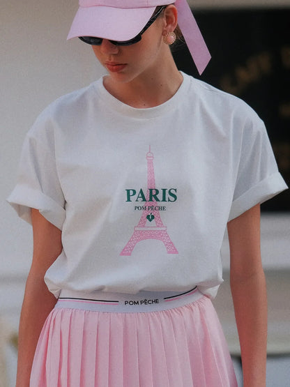 Paris Graphic Tee - White