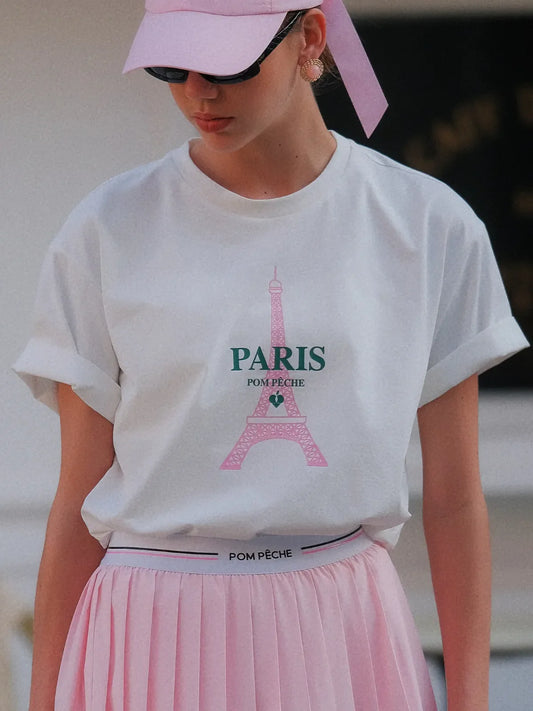 Paris Graphic Tee - White