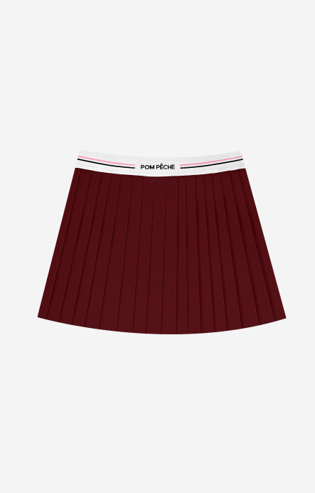 Nysia Falda de tenis 2 en 1 color Burdeos