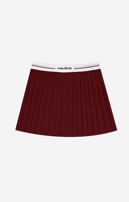 Nysia Falda de tenis 2 en 1 color Burdeos
