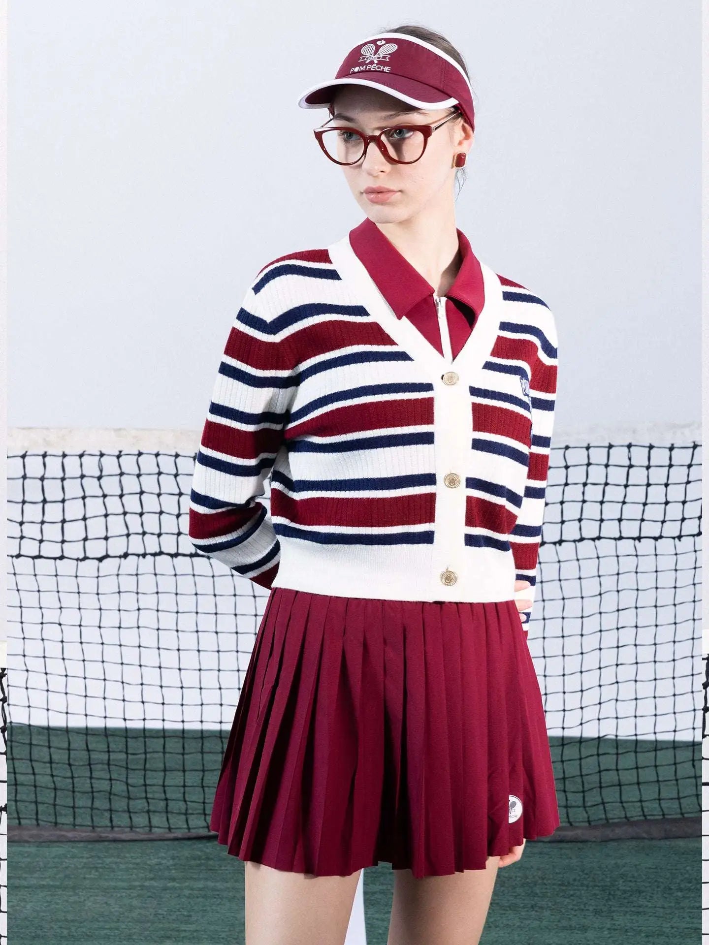 Woman wearing a cardigan