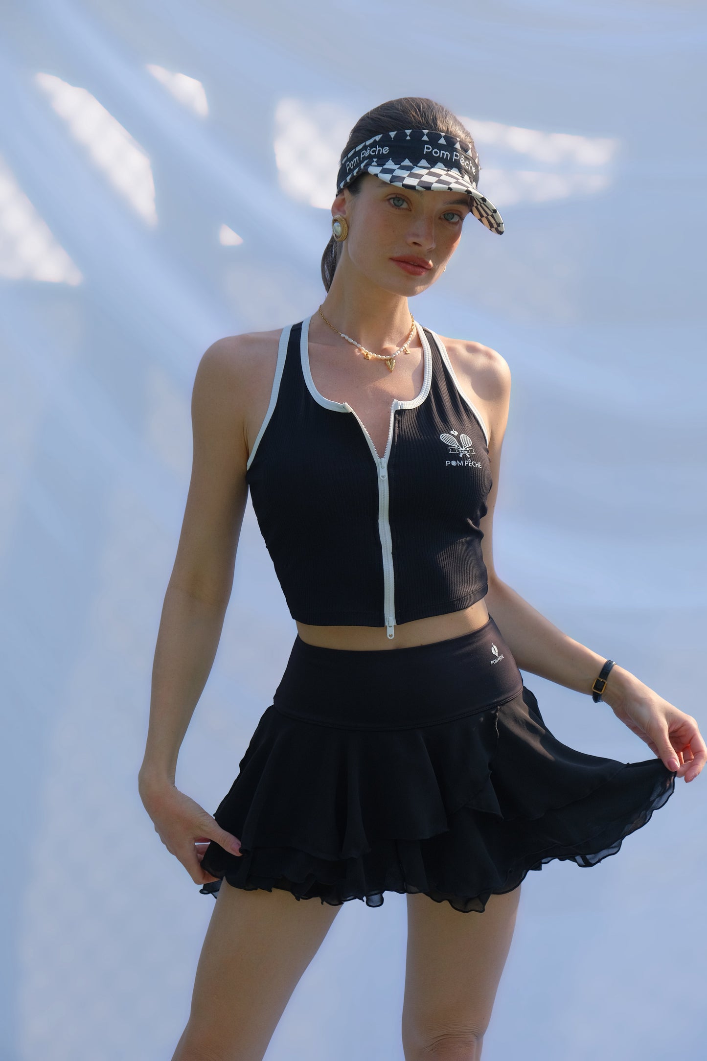 TINA Falda de tenis de hadas negra