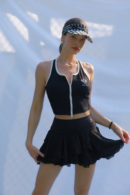 TINA Falda de tenis de hadas negra