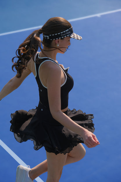 TINA Falda de tenis de hadas negra